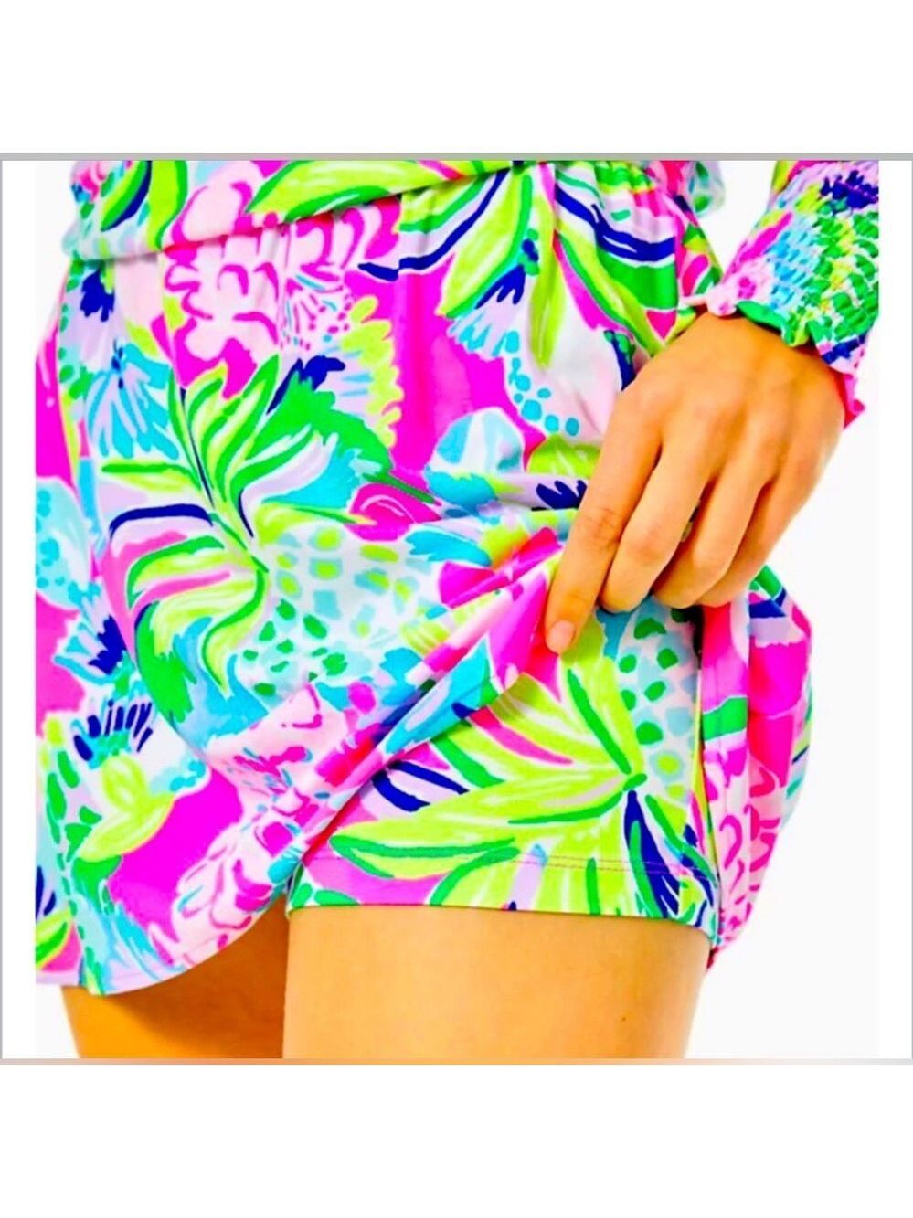Lilly Pulitzer Lana Off The Shoulder Skort Romper XXS - Picture 4 of 9